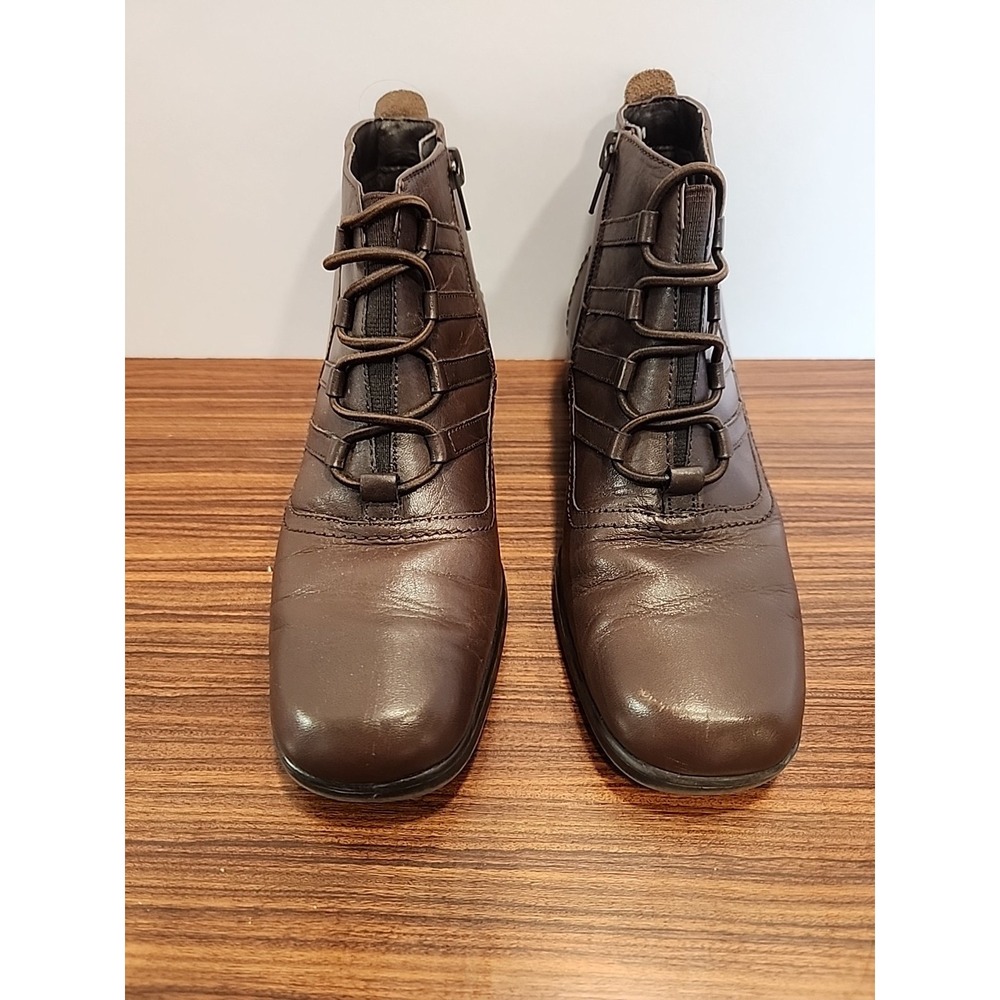 LN Trendsetter Womens 6 M Brown Leather Boot No Laces
